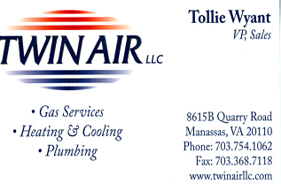 Twin Air Business Card